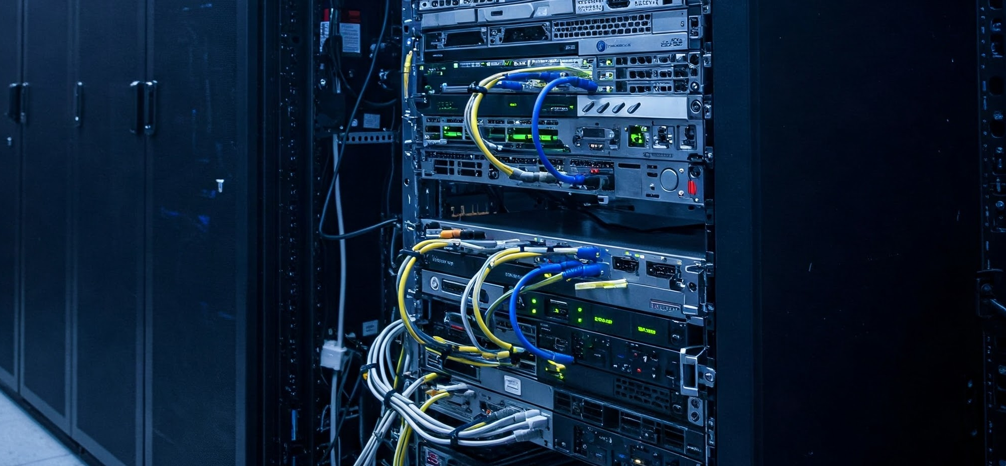 photograph of rac mounted computer system